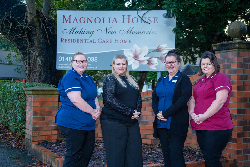 The team at Magnolia House are delighted with their achievement 