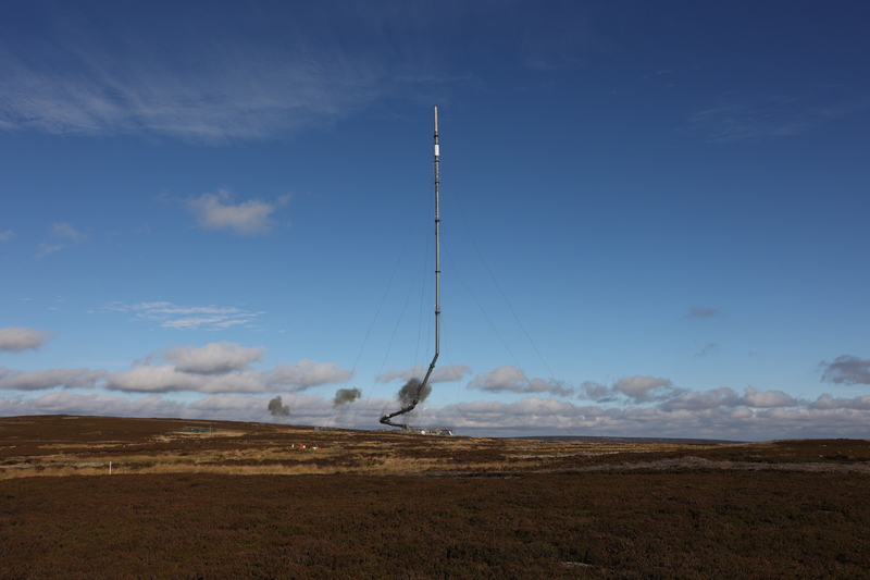 Fire-damaged Bilsdale Mast safely brought down