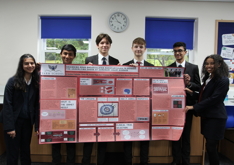 Yarm School Sixth Form students place second in national science competition from British Heart Foundation (BHF) Centre of Research Excellence.