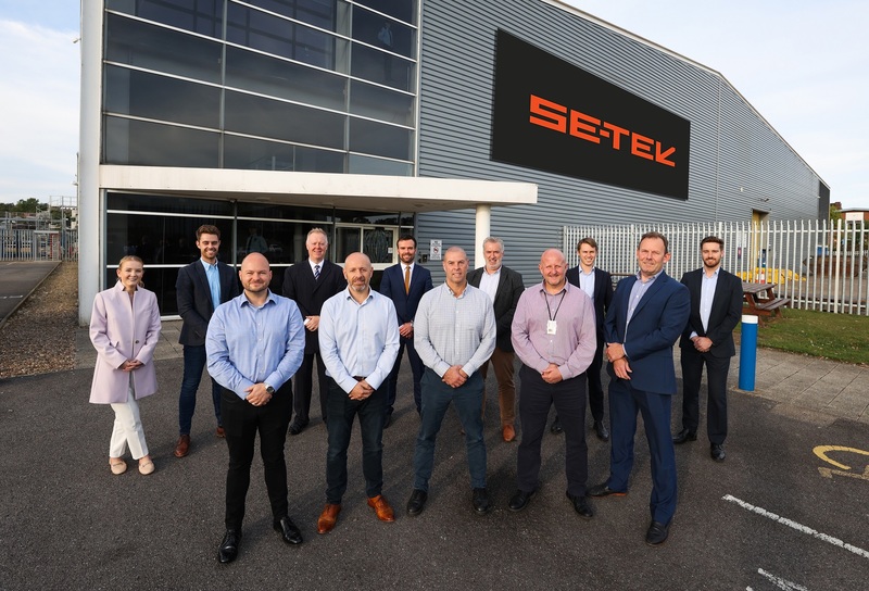 The teams from SE-TEK and RG outside the SE-TEK facility in Sunderland