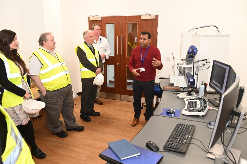Members of the UK Metals Council tour the Institute’s research facilities