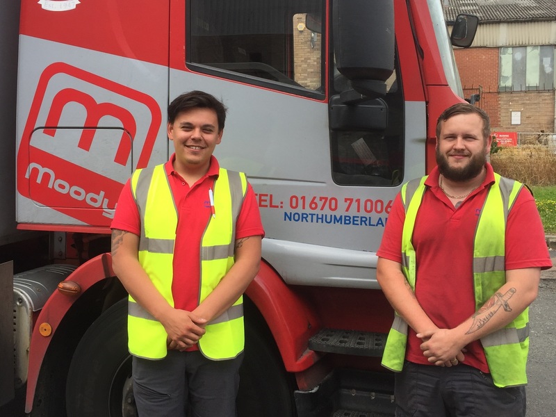 L-R: Joe Chan and Tony Hunter both gained their Class 2 licences within five months after Moody Logistics set up its own driver apprentice scheme