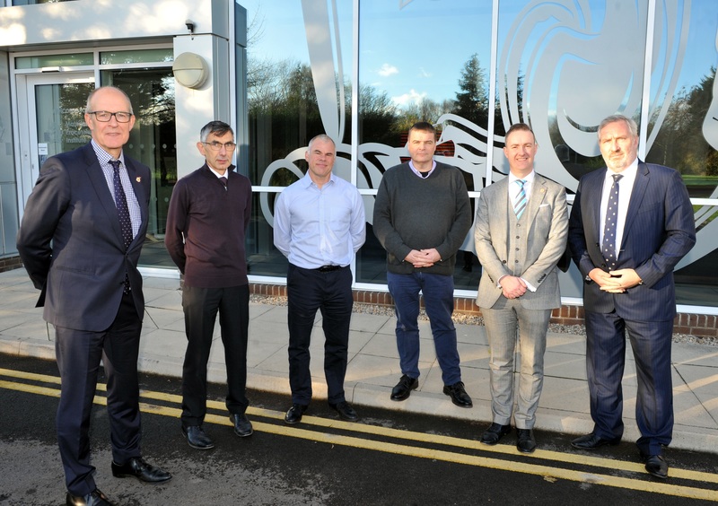 L-R: Jon Bolton, Non-Executive Chairman, Materials Processing Institute, Paul Kitson; Dean Cartwright, Works Manager Coke, Sinter & Iron Manufacturing Strip UK, Tata Steel; Colin Church, CEO IOM3, Chris McDonald, and Jonathan Neal, the Institute's Chi
