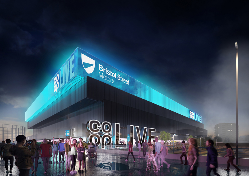 Cgi image of the Coop Arena 