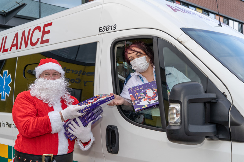 Father Christmas, aka Sales Executive Andrew Howl and paramedic Tamie Evans