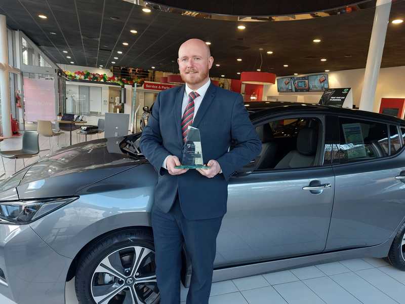 Jamie Priestley, GM at Bristol Street Motors Nissan Halifax, is Vertu Motors plc’s GM of the Year
