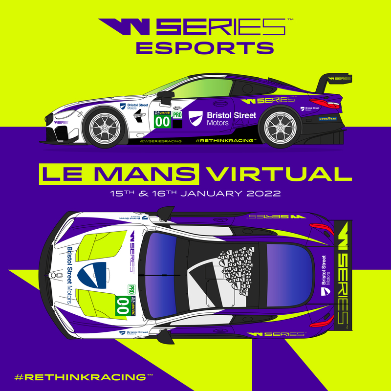 Bristol Street Motors supports W Series team to compete in 2022 24 hours of Le Mans virtual
