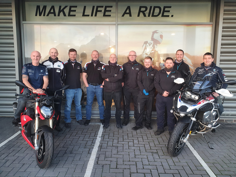 The Vertu BMW Motorrad Sunderland team