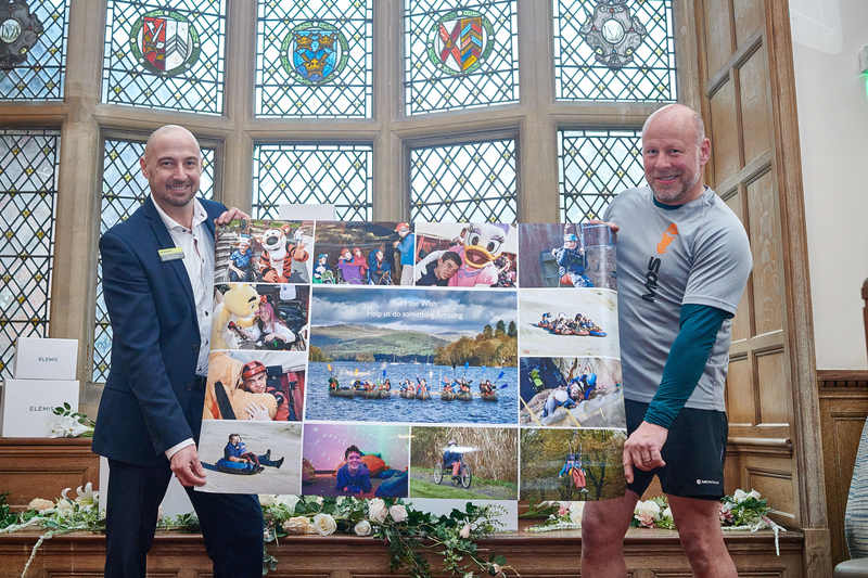 Daryl Johnson, general manager at the Bannatyne Health Club Bury St Edmunds with Dominic Longhurst 