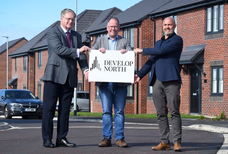 L-R John Newlands, Joe Docherty, managing director of Bede Homes, which has benefitted from the lending trust, and Ian McElroy.