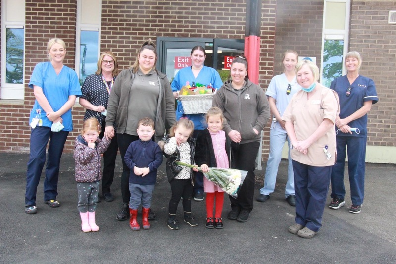 Rosedene staff and children with the hospital nurses