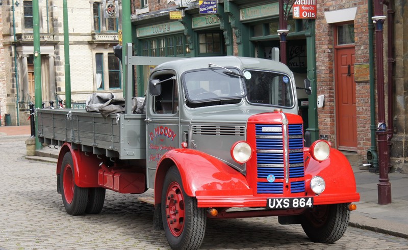 Bedford truck Peggy pictured during her stay at Beamish