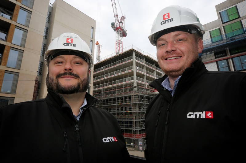(L-R) Army veterans Chris Gibson and Karl Wilson who are now part of GMI Construction Group’s Safety, Health, and Environment team.