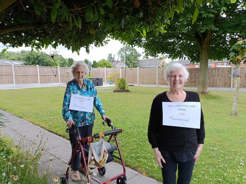 Kathleen Farrow and Sylvia Parry are taking part in the 500 laps challenge 