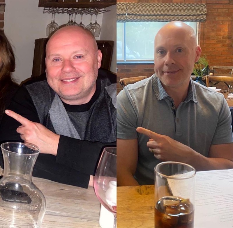 Member Paul, before and after 