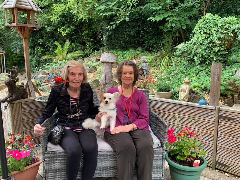 L - R: Residents Barbara Mcparland and Margaret Mosely