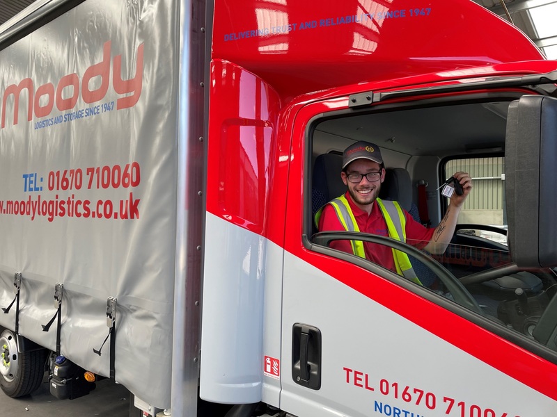 Alex Elrod has gained his Class 2 LGV licence