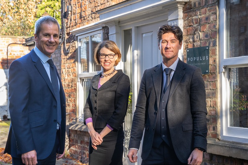 Populus Select MD Sim Hall, Research Director Donna James and newly appointed Associate Director James Smith