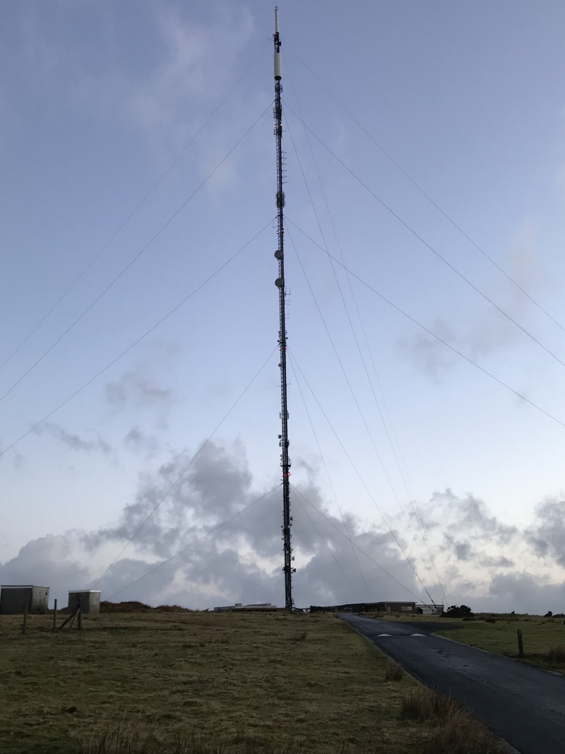 The Caradon Hill transmitter on Bodmin Moor 