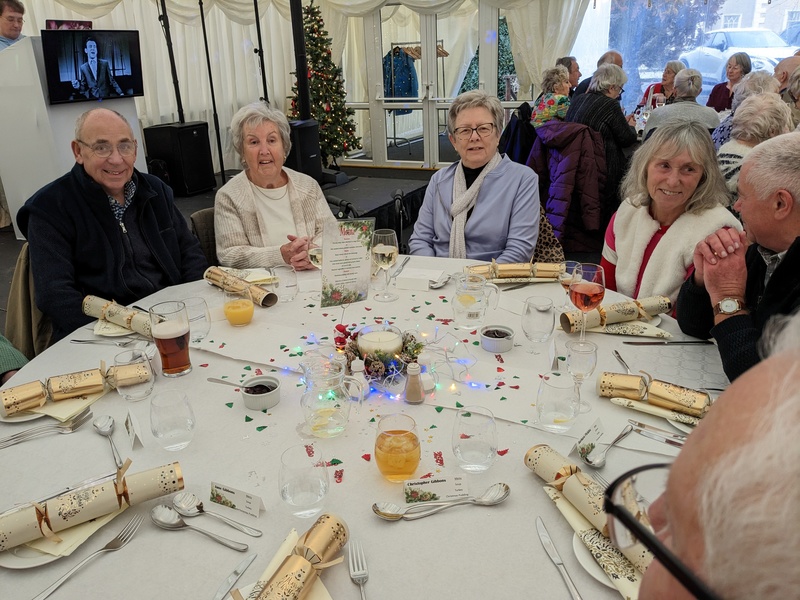 Thornton-Le-Dale residents at The Hall Christmas lunch