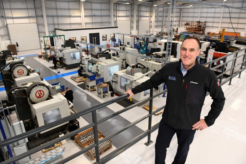NTG managing director Mike Hutchinson in the company’s new factory
