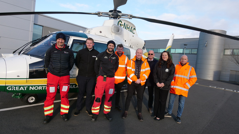Great North Air Ambulance Service benefits from GMI partnership with new road 