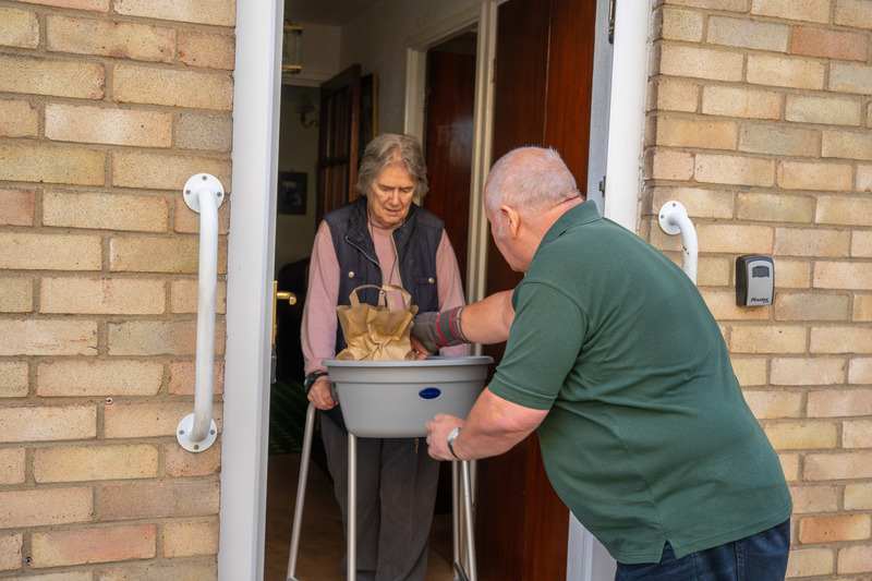 Age UK volunteer driver Kevin Phillips delivers meals to residents in Darlington and surrounding villages.