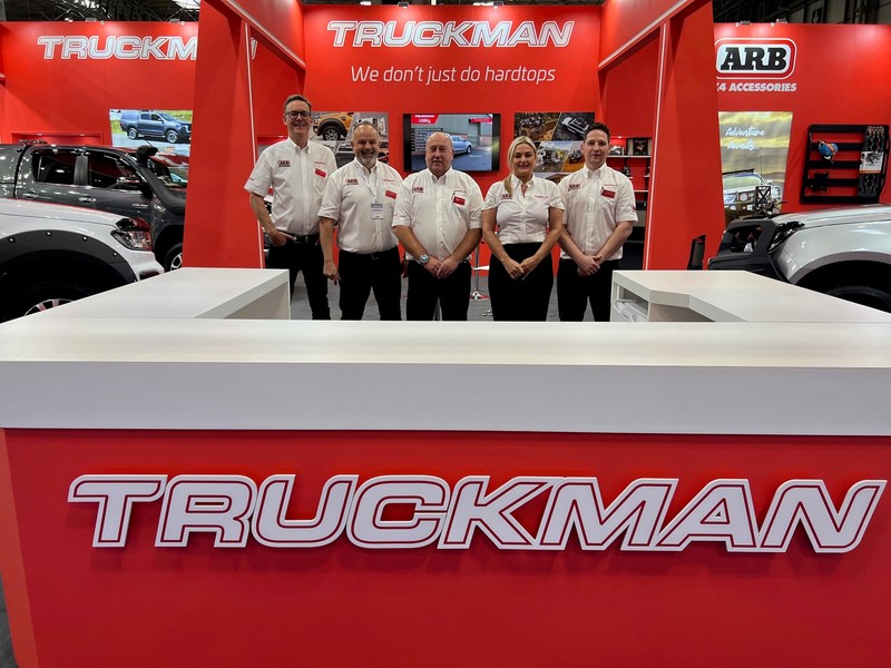 The team on the ARB Truckman stand at last year’s CV Show