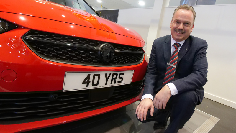 Gavin Gray is celebrating 40 years with Bristol Street Motors Newcastle Vauxhall