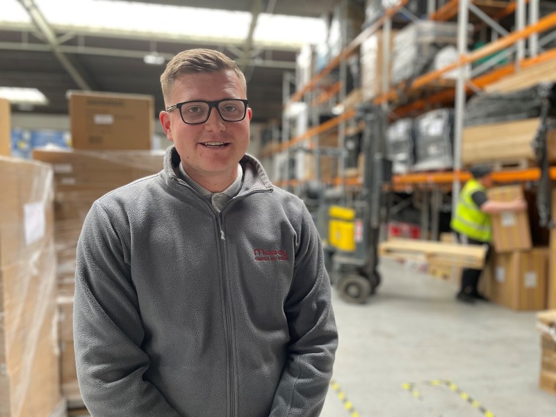 Former apprentice Matthew Fretwell has been appointed warehouse manager