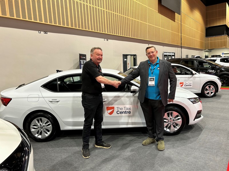 Mike Amann, Field Sales Manager at The Taxi Centre and David Hunter, CEO of Take Me Group
