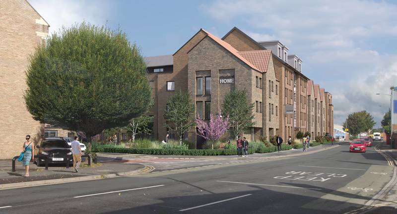 A CGI of the student accommodation in York to be built by GMI Construction