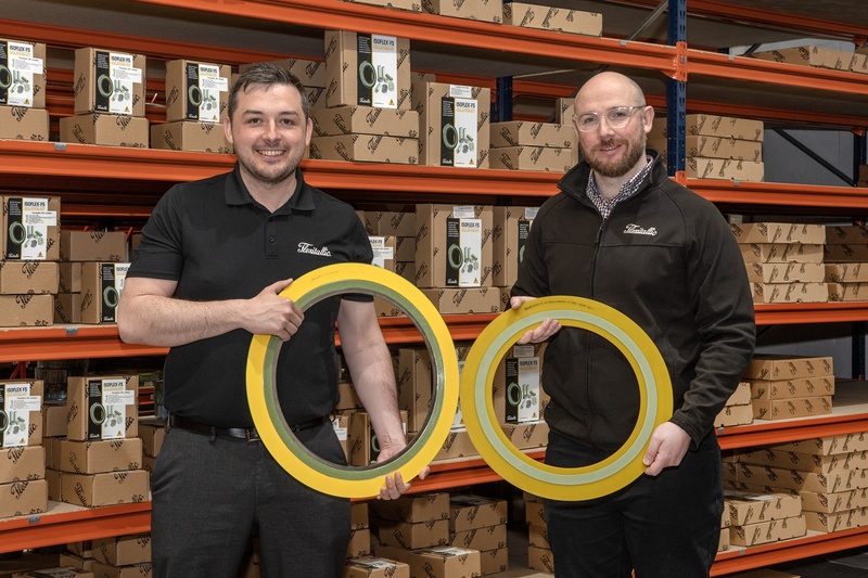 L-R: Adam Atkinson and Chris Lusted, Flexitallic’s Business Development Manager, Scotland, at the Aberdeen branch which has secured several new contracts