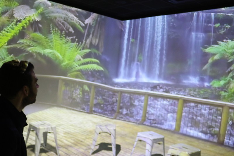 The immersive classroom allows students to explore the universe