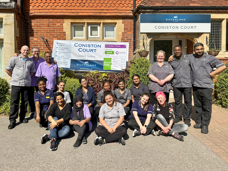 Staff celebrate the 'Good' inspection report 