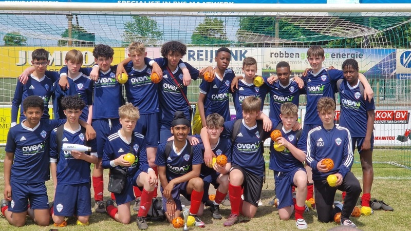 Yorkshire Amateur Juniors FC U14 Barca pictured at PSV Eindhoven’s training ground