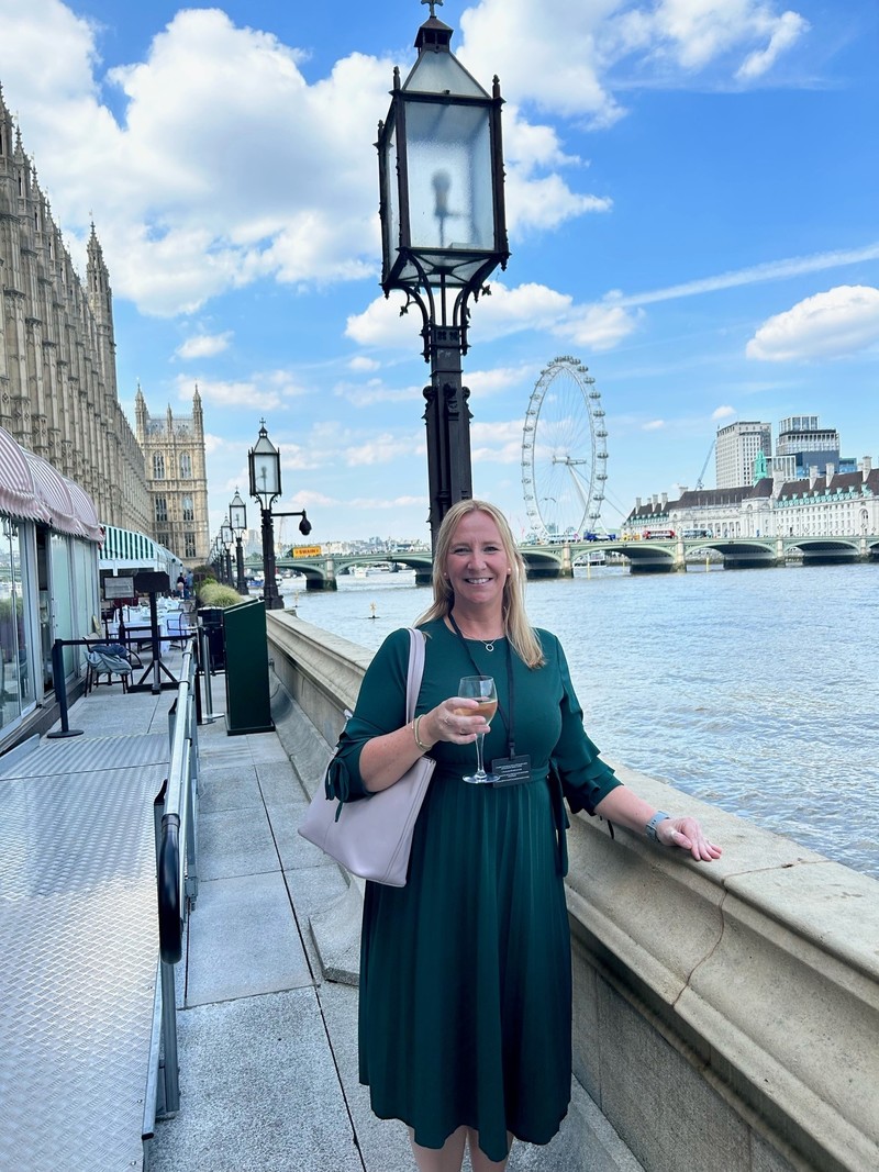 Ann Holt on the House of Lords terrace