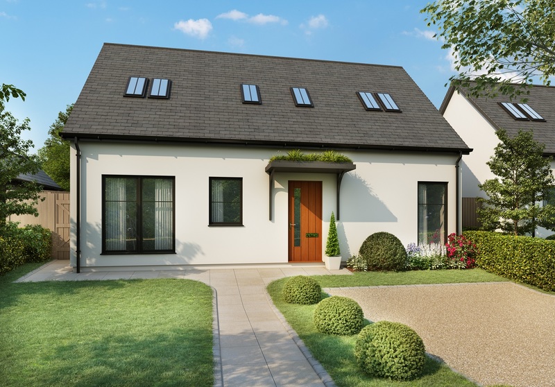 A CGI of a property at a development by Churchill Homes in Aberdeenshire, which is being supported by Develop North