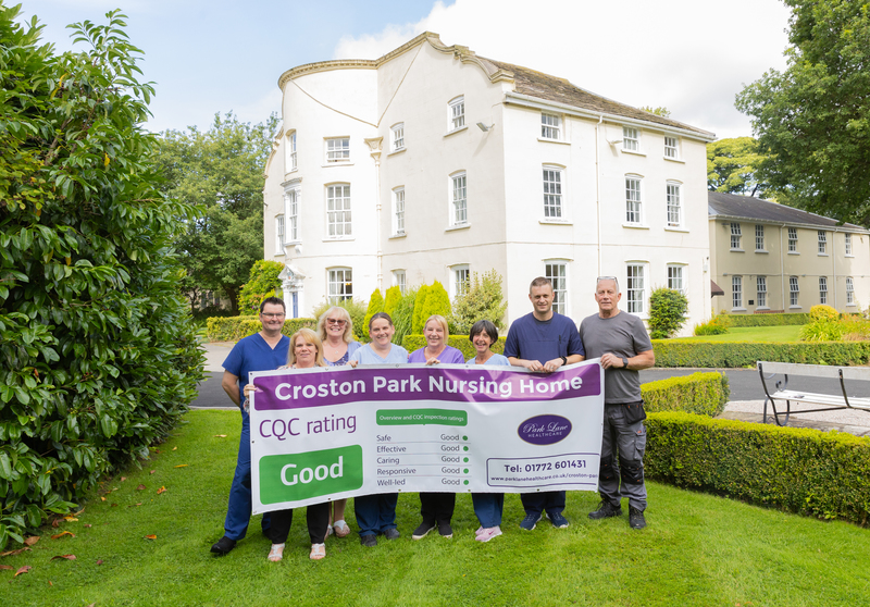 The team at Croston Park celebrate the CQC's 'good' rating