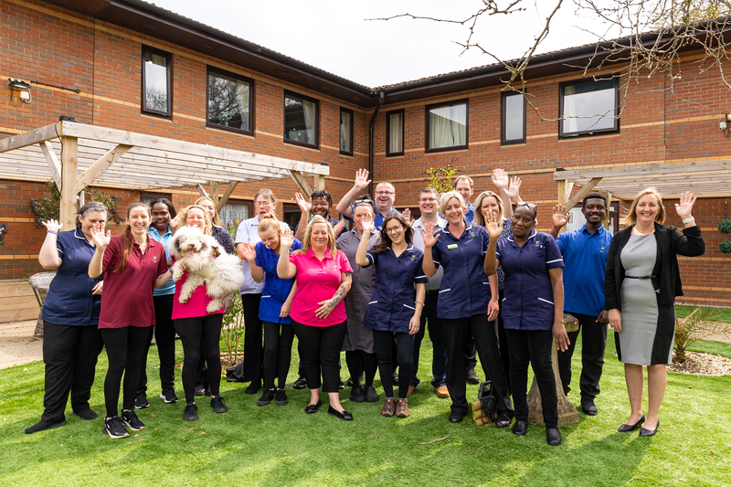 The Oake Meadows team celebrate the Good inspection report 
