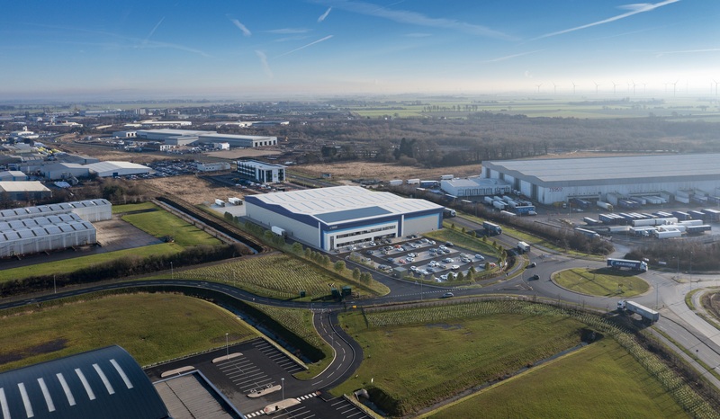 A CGI of the new regional materials and logistics warehouse