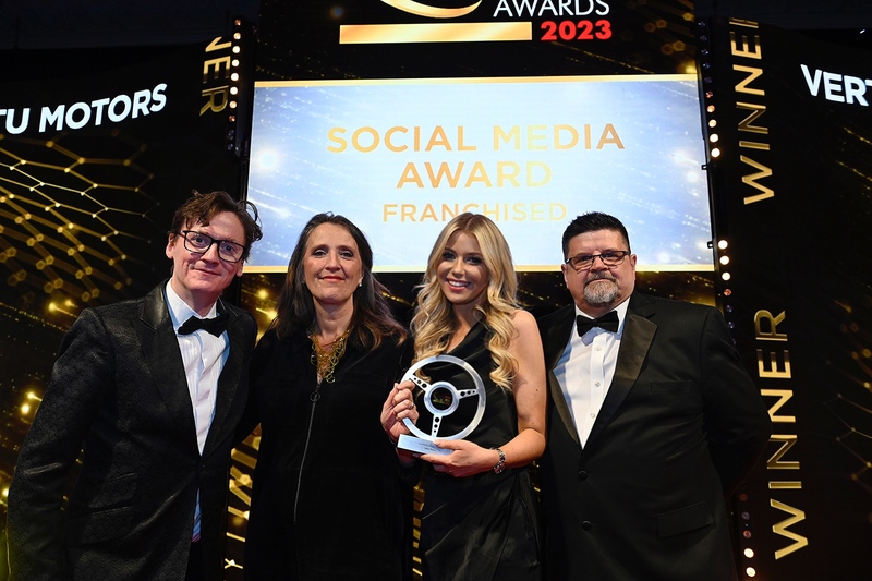 Ed Byrne, Actor and Comedian, Liz Cope, Chief Marketing Officer, Beth Aynsley, Head of Social and PR, Bill Sherry, Group Publisher, Motor Trader Magazine