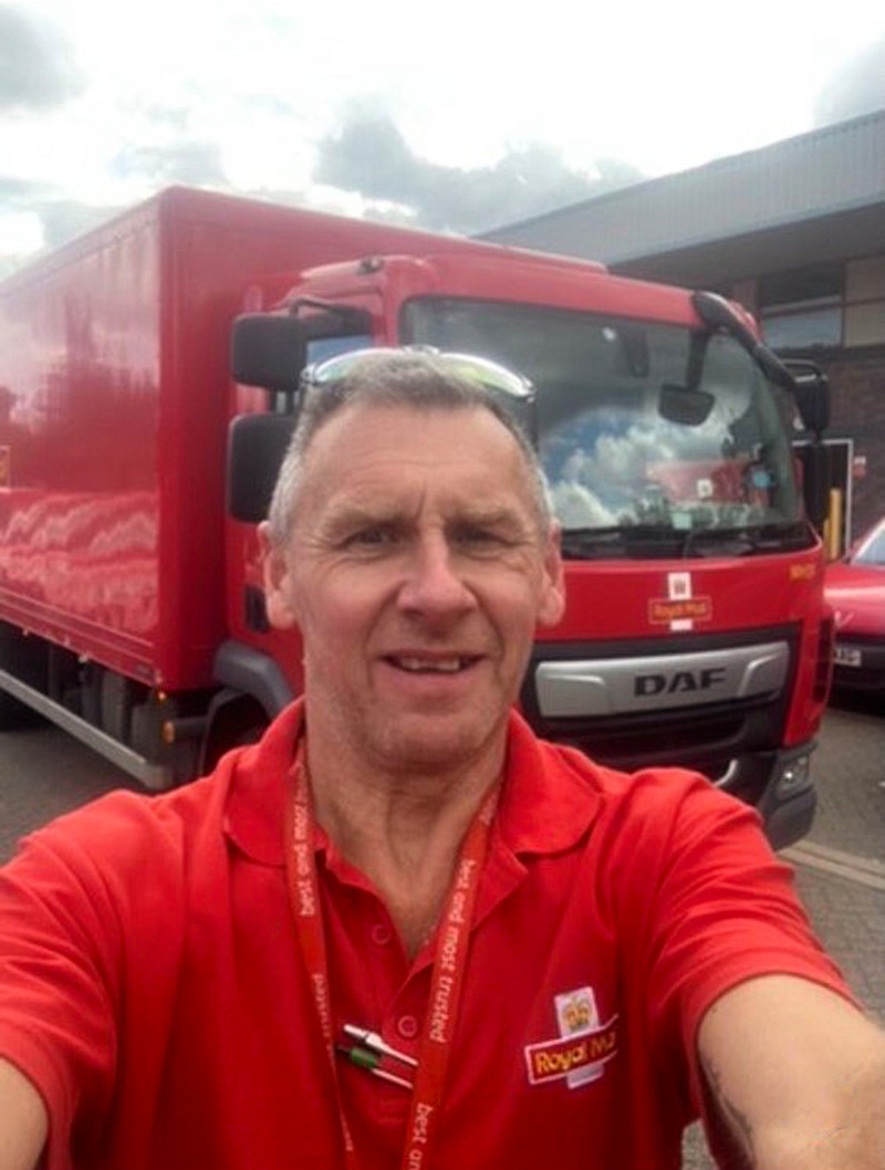 Andrew Boase at work for Royal Mail 