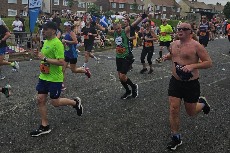 Andrew Boase taking part in the Great North Run
