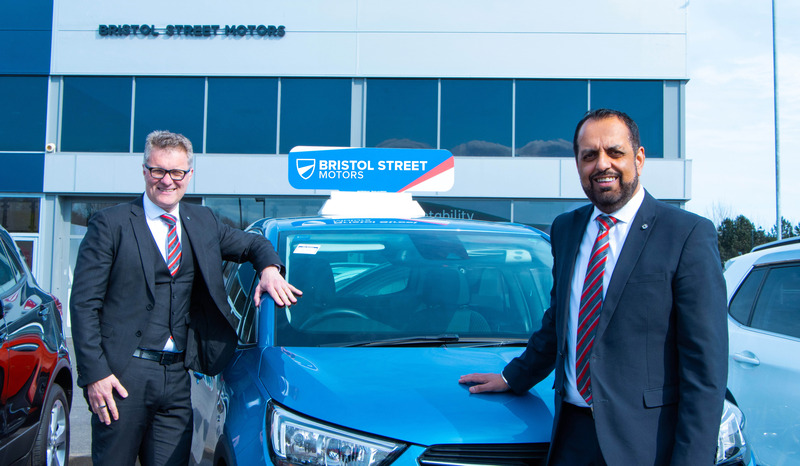 Jass Singh new General Manager of Bristol Street Motors Darlington Nissan with Robert Forrester, Chief Executive of Bristol Street Motors