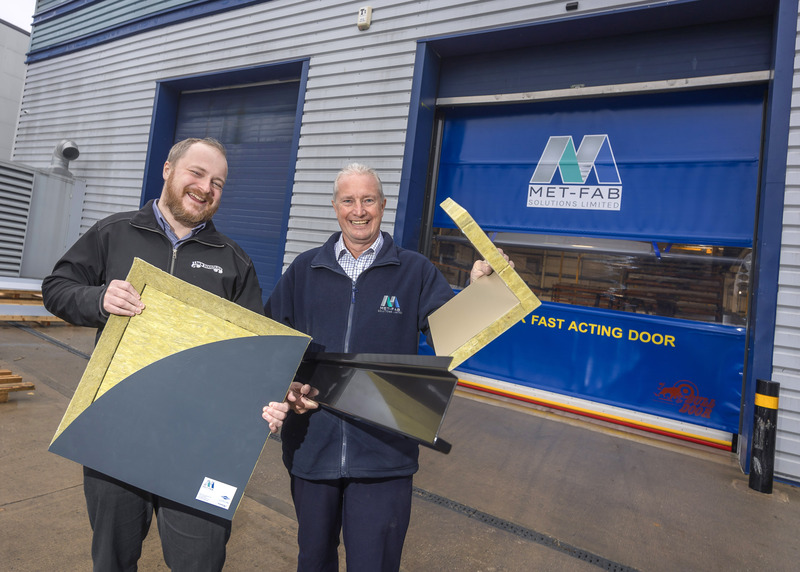 (L-R) Rob Howe, Technical Sales Engineer at Union Industries, and Steve Cockerham, Managing Director at Met-Fab Solutions Limited.