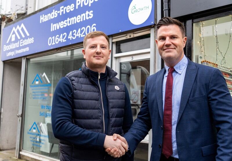 L-R Matthew Alder and Ben Quaintrell outside Brookland Estates Lettings, which has become My Property Box’s tenth acquisition