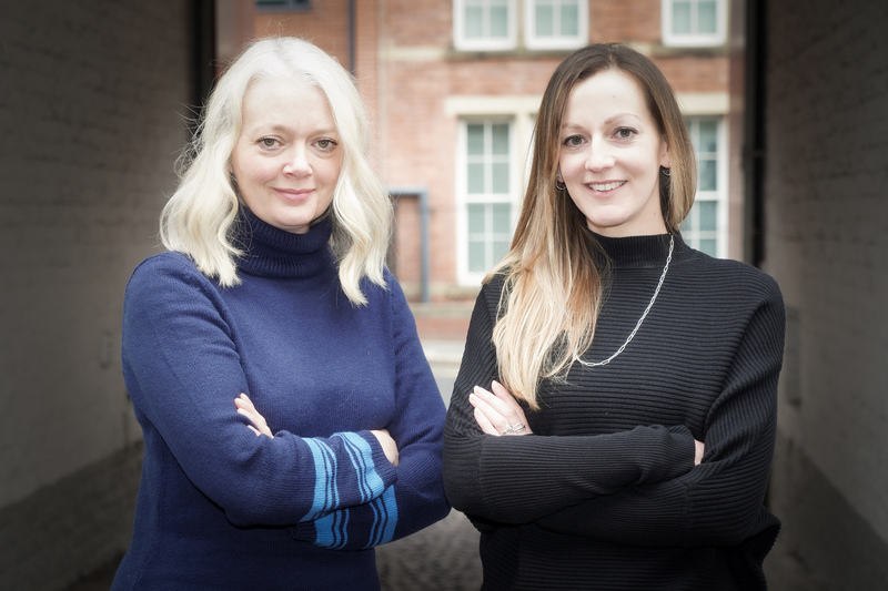 Faith Folley (left) and Jen Patterson (right) at the Newcastle office