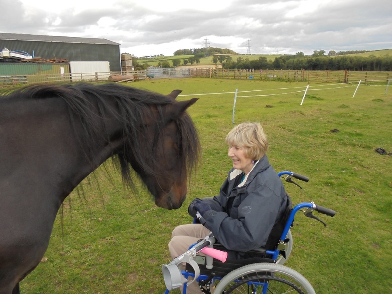 Helen Dinsdale with Misty