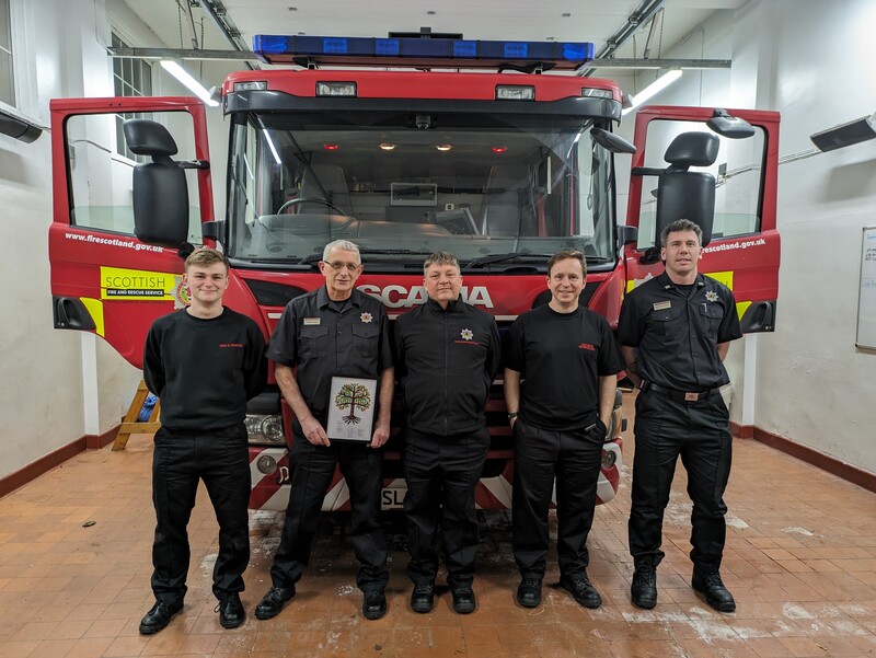 Strathaven Fire Station shows off its Tree of Life